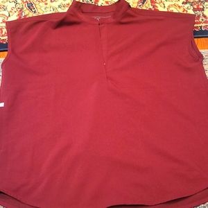 FIGS Rafaela Burgundy Top